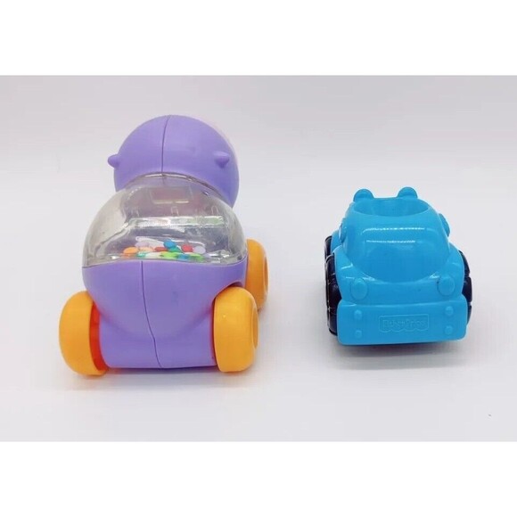 Fisher Price Poppity Pop Purple Hippo Roller Cars Baby Development Toy Poppers 2 - Picture 3 of 12